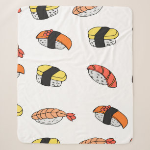 naadloos patroon van Sushi Sherpa Deken