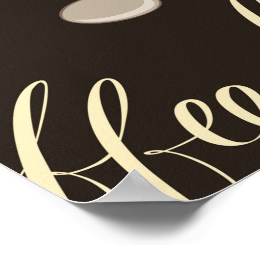 Naadloos patroon van thee- en koffiethema in retro poster (Hoek)