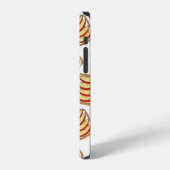 Naadloos patroon van toast iPhone hoesje (Linkerkant)