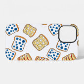 Naadloos patroon van toast iPhone hoesje (Achterkant horizontaal)