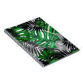 naadloos patroon van tropische bladeren en element notitieboek (Rechterzijde)