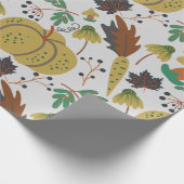 Naadloos patroon van tropische pompoenen en wortel cadeaupapier (Hoek)