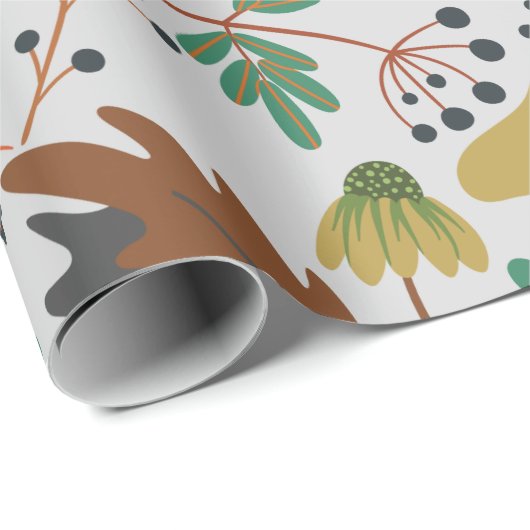 Naadloos patroon van tropische pompoenen en wortel cadeaupapier (Rol Hoek)