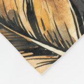 Naadloos patroon van vogelveren. fleece deken (Hoek)