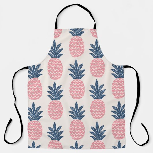 Naadloos patroon van vun ananas schort (Voorkant)