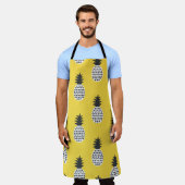 Naadloos patroon van vun ananas schort (Gedragen)