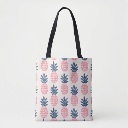 Naadloos patroon van vun ananas tote bag (Voorkant)