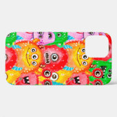 Naadloos patroon van waterverf geschilderd grappig Case-Mate iPhone case (Achterkant (horizontaal))