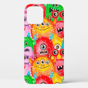 Naadloos patroon van waterverf geschilderd grappig Case-Mate iPhone case