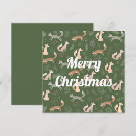 Naadloos patroon van wintertakken en bladeren van  kaart