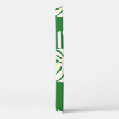 Naadloos patroon van wit monstera-bladeren op een Case-Mate iPhone case (Achterkant / Rechts)