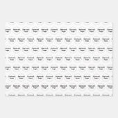 Naadloos Patroon voor zakelijke Logo op wit Inpakpapier Vel (Voorkant)