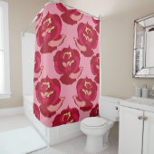 Naadloos patroongoud met vuurwapens rozen  mooi douchegordijn (In situ)