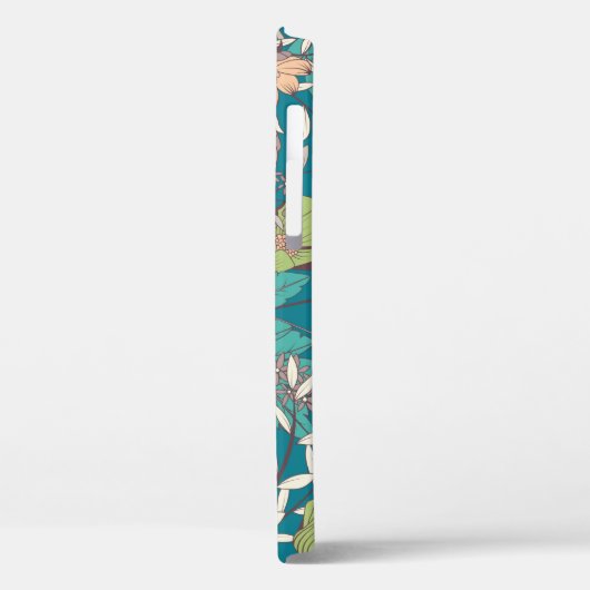 Naadloos patroonontwerp met handgetekende bloemen  Case-Mate iPhone case (Achterkant / Links)