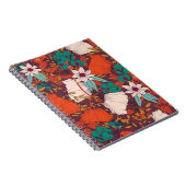 Naadloos patroonontwerp met handgetekende bloemen  notitieboek (Rechterzijde)