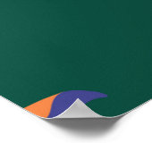 Naadloos patroonontwerp met kleurrijke wolken en r poster (Hoek)