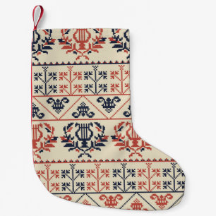 Naadloos patroonontwerp met traditionele Palestijn Kleine Kerstsok