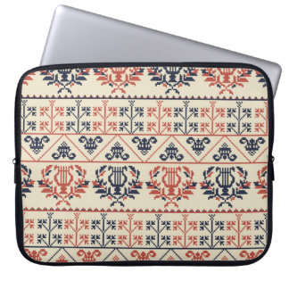 Naadloos patroonontwerp met traditionele Palestijn Laptop Sleeve