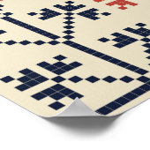 Naadloos patroonontwerp met traditionele Palestijn Poster (Hoek)