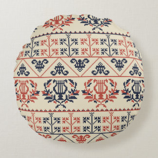 Naadloos patroonontwerp met traditionele Palestijn Rond Kussen