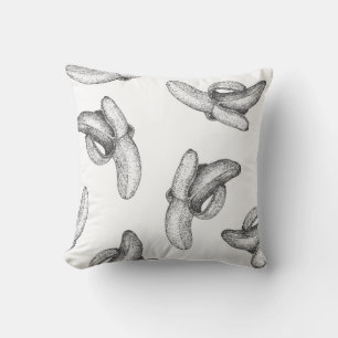 Naadloos patroonontwerp of achtergrond met banaan. kussen