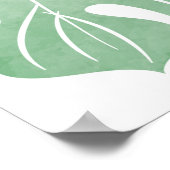 Naadloos patroonTropisch naadloos patroon - waterk Poster (Hoek)