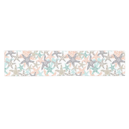 Naadloos patroonvormig korte tafelloper (Horizontaal)