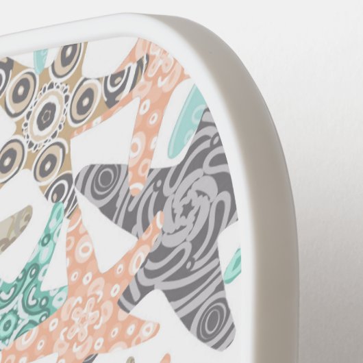 Naadloos patroonvormig pickleball paddle (Links Detail)