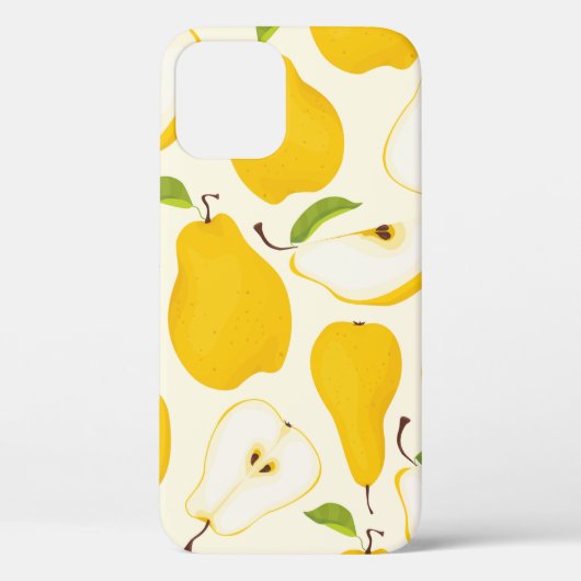 Naadloos perspatroon. Verschillende peren hele vru Case-Mate iPhone Case (Achterkant)