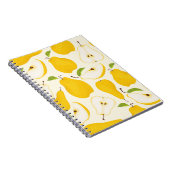 Naadloos perspatroon. Verschillende peren hele vru Notitieboek (Rechterzijde)