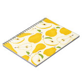 Naadloos perspatroon. Verschillende peren hele vru Notitieboek (Linkerzijde)