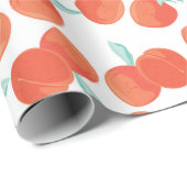 Naadloos perzikpatroon met de achtergrond van de v cadeaupapier (Rol Hoek)