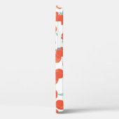 Naadloos perzikpatroon met de achtergrond van de v Case-Mate iPhone case (Achterkant / Links)