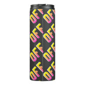 Naadloos  pixel van signaalpatroon. Overzicht Thermosbeker (Achterkant)