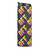 Naadloos  pixel van signaalpatroon. Overzicht Thermosbeker (Geroteerd rechts)