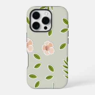 Naadloos plat bloemmotief cartoonelement patroon iPhone 16 pro hoesje