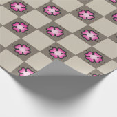 Naadloos retro esthetisch ontwerp" cadeaupapier (Hoek)