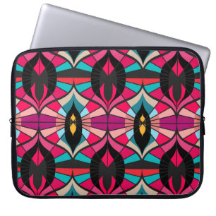 Naadloos retroflectiepatroon in de stijl van de ja laptop sleeve