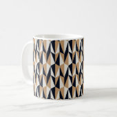 naadloos retropatroon koffiemok (Voorkant links)