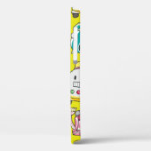 naadloos robotpatroon Case-Mate iPhone case (Achterkant / Links)