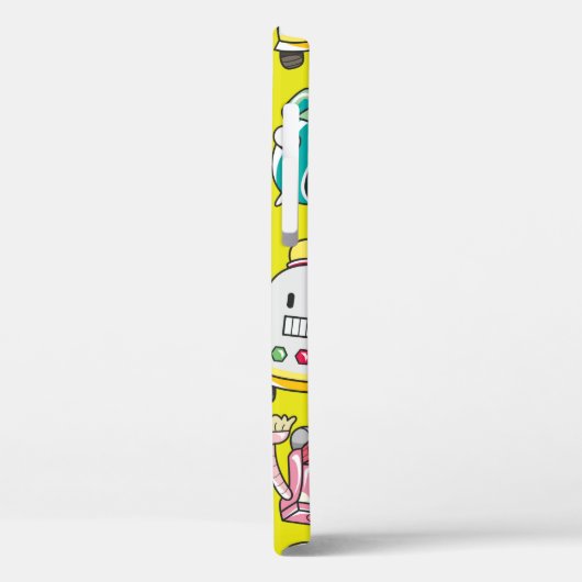 naadloos robotpatroon Case-Mate iPhone case (Achterkant / Links)