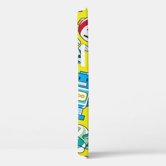 naadloos robotpatroon Case-Mate iPhone case (Achterkant / Rechts)