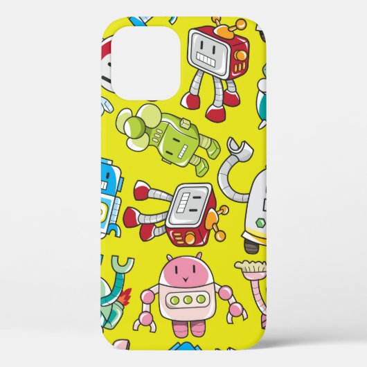 naadloos robotpatroon Case-Mate iPhone case (Achterkant)