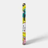 naadloos robotpatroon iPhone hoesje (Linkerkant)