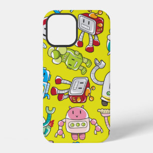 naadloos robotpatroon iPhone 12 hoesje