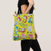 naadloos robotpatroon tote bag (Dichtbij)