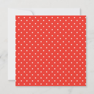 Naadloos rood achtergrond polka stippenpatroon bedankkaart