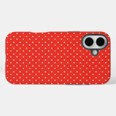 Naadloos rood achtergrond polka stippenpatroon Case-Mate iPhone case (Achterkant (horizontaal))