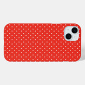 Naadloos rood achtergrond polka stippenpatroon Case-Mate iPhone case (Achterkant (horizontaal))