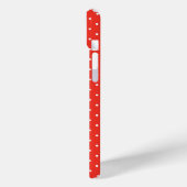 Naadloos rood achtergrond polka stippenpatroon Case-Mate iPhone case (Achterkant / Links)
